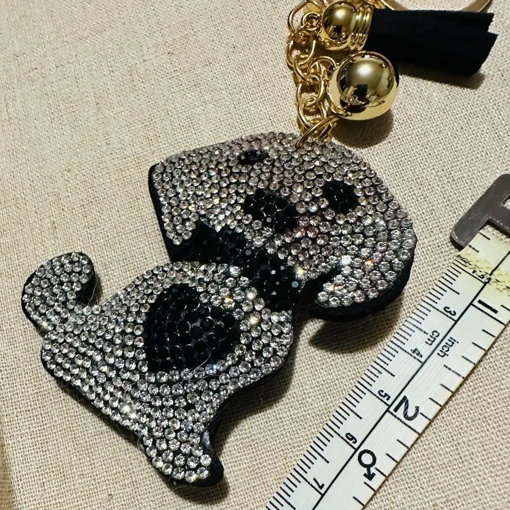 Sparkling Rhinestone Dog Keychain – Cute & Glamorous
